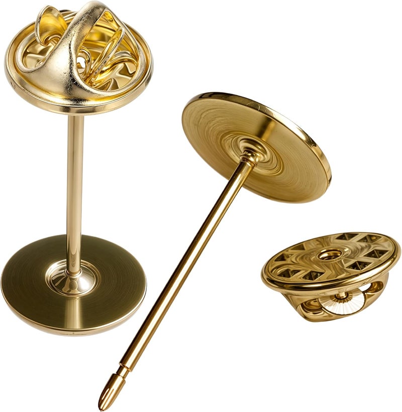 ANDUSTRIAL 1 inch Premium Quality Lacquered Coated Polished Brass Pin & Butterfly Or Military Clutch/Backs - For Hanging Tags on Display Area Rugs, Fabrics and Other Retail Items - Solid Brass (Gold), Pack of 50 - Image 4